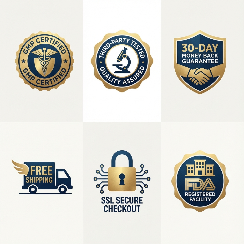 NAD+ Patches Quality Certifications - GMP Certified, Third Party Tested, Money Back Guarantee